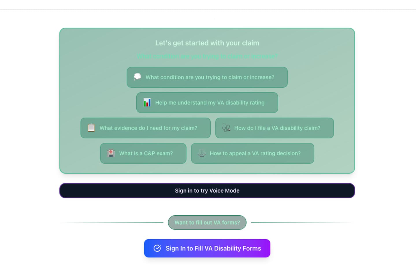 ValorAI product screenshot